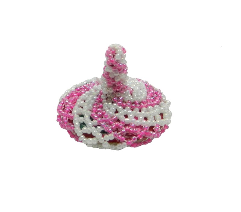 Multi Wooden Pearl Work Traditional Phirki spinning toy