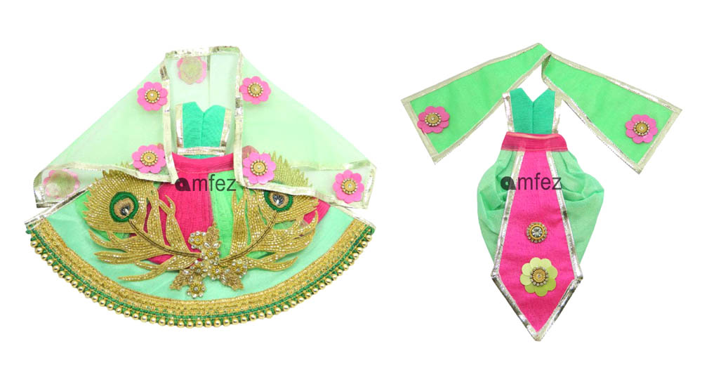 Sea Green Rani Patch Beads Work Designer RK Dress