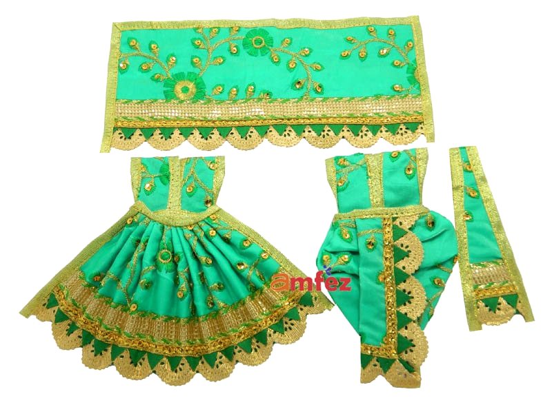 Sea Green Lace Work RK Dress