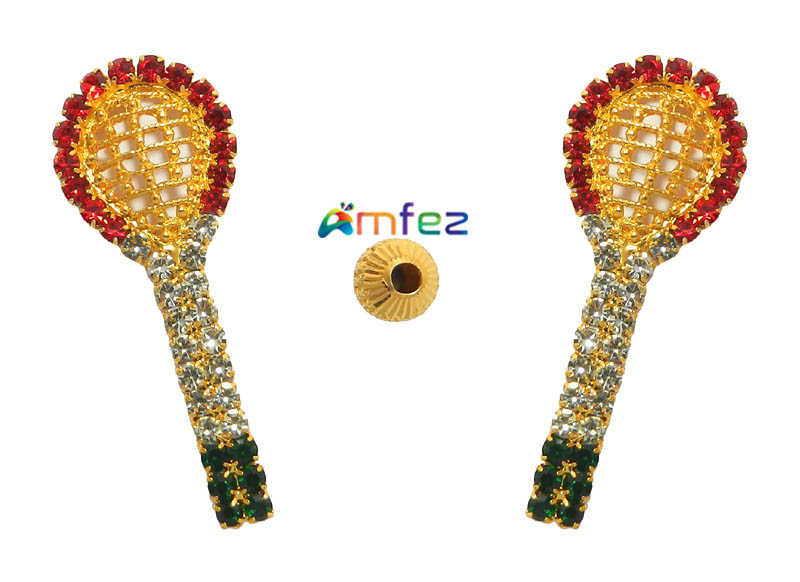 A Set of Golden Muli Stone Loan Tennis Toy