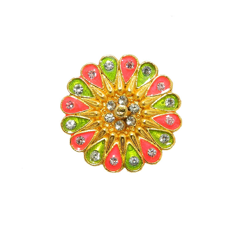 Golden Multi Stone Work Chakri Toy
