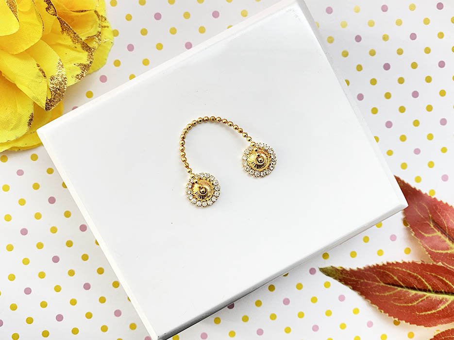 Golden Stone Work Khartal Toy