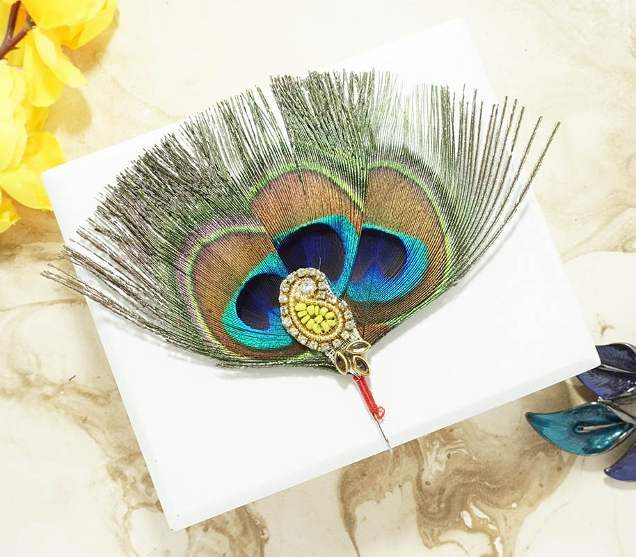 fashionoid Peacock Feather With Bansuri - Price in India, Buy fashionoid Peacock  Feather With Bansuri Online In India, Reviews, Ratings & Features