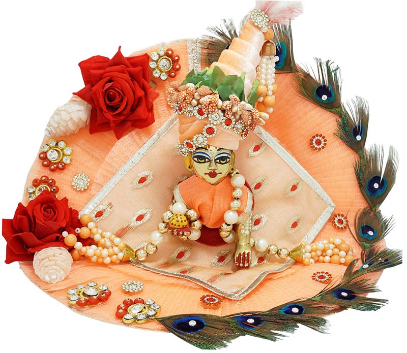 Buy Laddu Gopal Ji Beautiful Colourful Mor Dress Online in India - Etsy