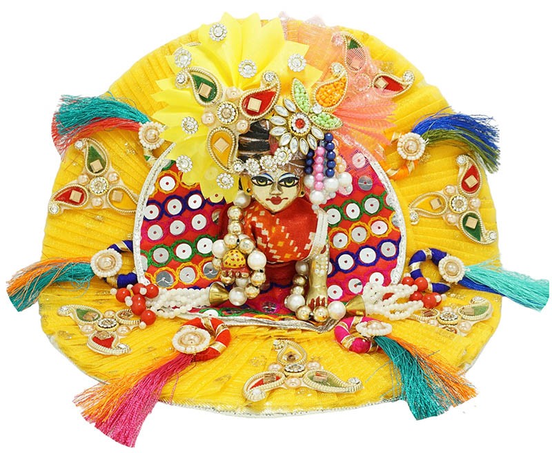 Firmus Laddu Gopal Dress Pagdi Size 6 (Multi) (Jewellery Not Included) Dress  Price in India - Buy Firmus Laddu Gopal Dress Pagdi Size 6 (Multi)  (Jewellery Not Included) Dress online at Flipkart.com